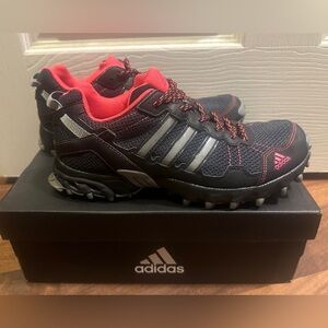 Adidas Women's Black and Red trail runners or sneakers.